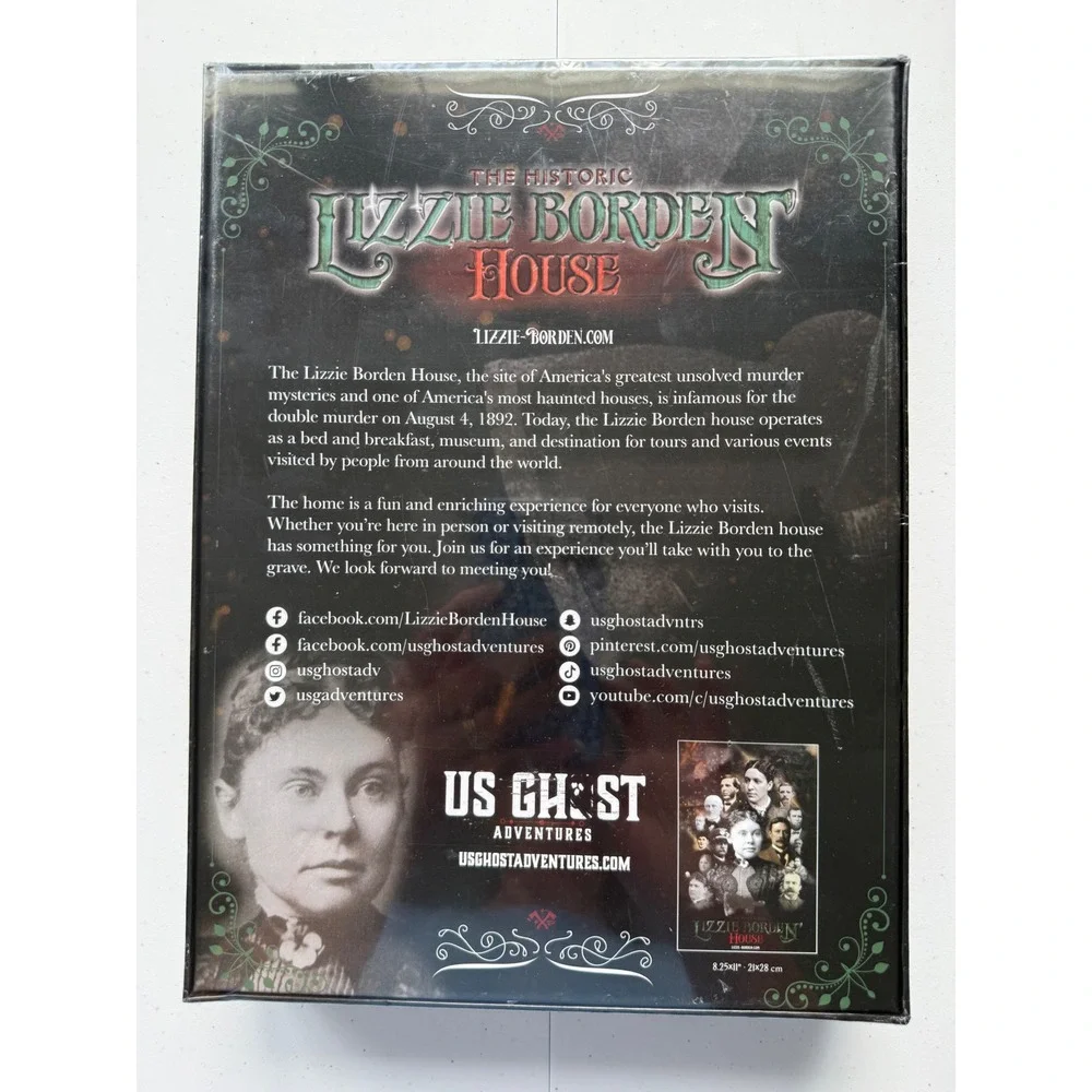 Official Lizzie Borden House 1000 Piece Jigsaw Puzzle New True Crime Halloween